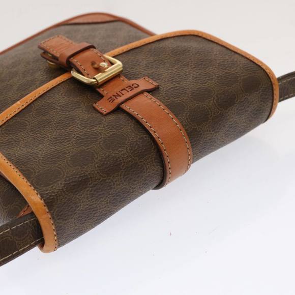 CELINE Macadam Canvas Shoulder Bag PVC Brown Auth ep3998 - Picture 6 of 16